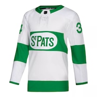 St. Pats adidas Authentic Auston Matthews Jersey Front_Angled_Left