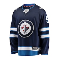 Winnipeg Jets Fanatics Mark Scheifele Breakaway Jersey, Hockey, NHL Front_Angled_Left