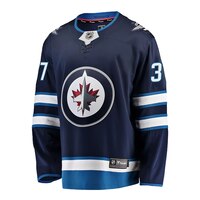Winnipeg Jets Fanatics Connor Hellebuyck Breakaway Jersey, Hockey, NHL Front_Angled_Left
