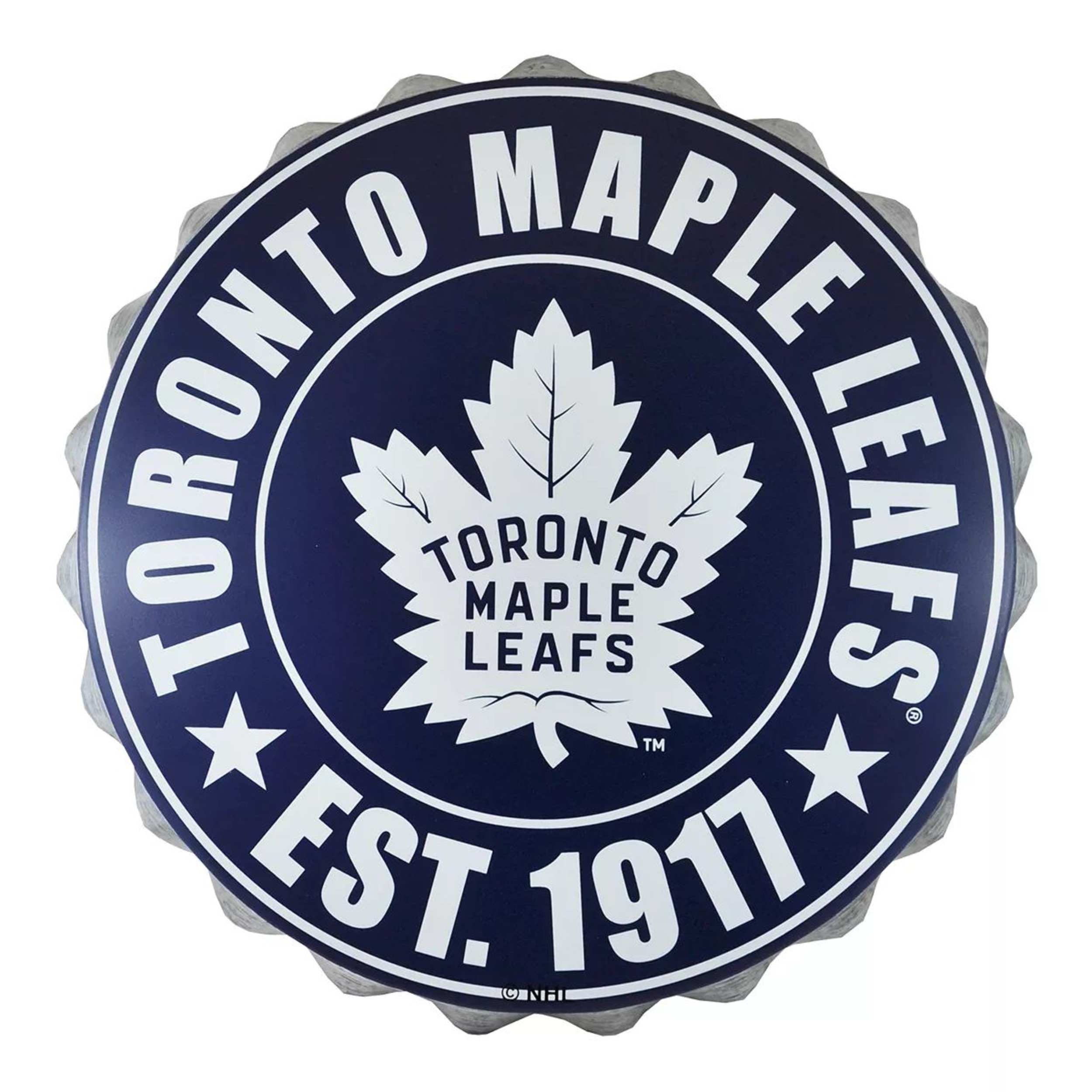 Toronto Maple Leafs Forever Collectibles Bottle Cap Wall Logo Front_Flat