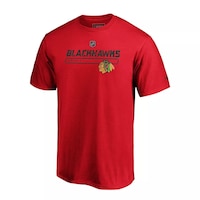 Chicago Blackhawks Fanatics Men's Authentic Pro Rinkside Prime Tee Front_Angled_Left