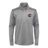 Youth Calgary Flames Back To The Arena 1/4 Zip Top Front_Flat