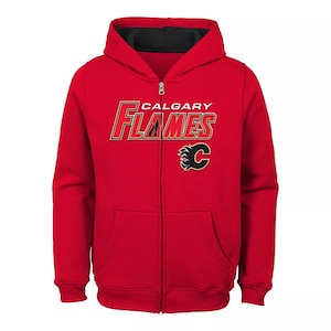 Child Calgary Flames Stated Full Zip Hoodie