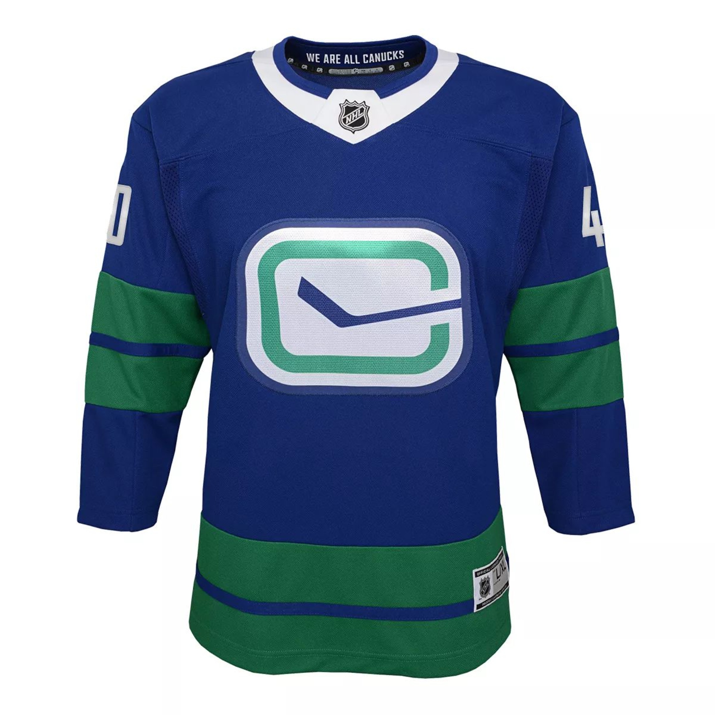 Vancouver Canucks Elias Pettersson Replica Jersey, Toddler, Hockey, NHL Front_Flat