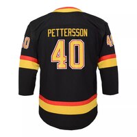 Youth Vancouver Canucks Elias Pettersson Vintage Anniversary Jersey Back_Flat