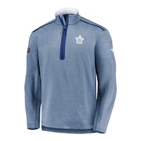 Toronto Maple Leafs Fanatics Men's Travel And Training Quarter Zip Top Front_Angled_Left