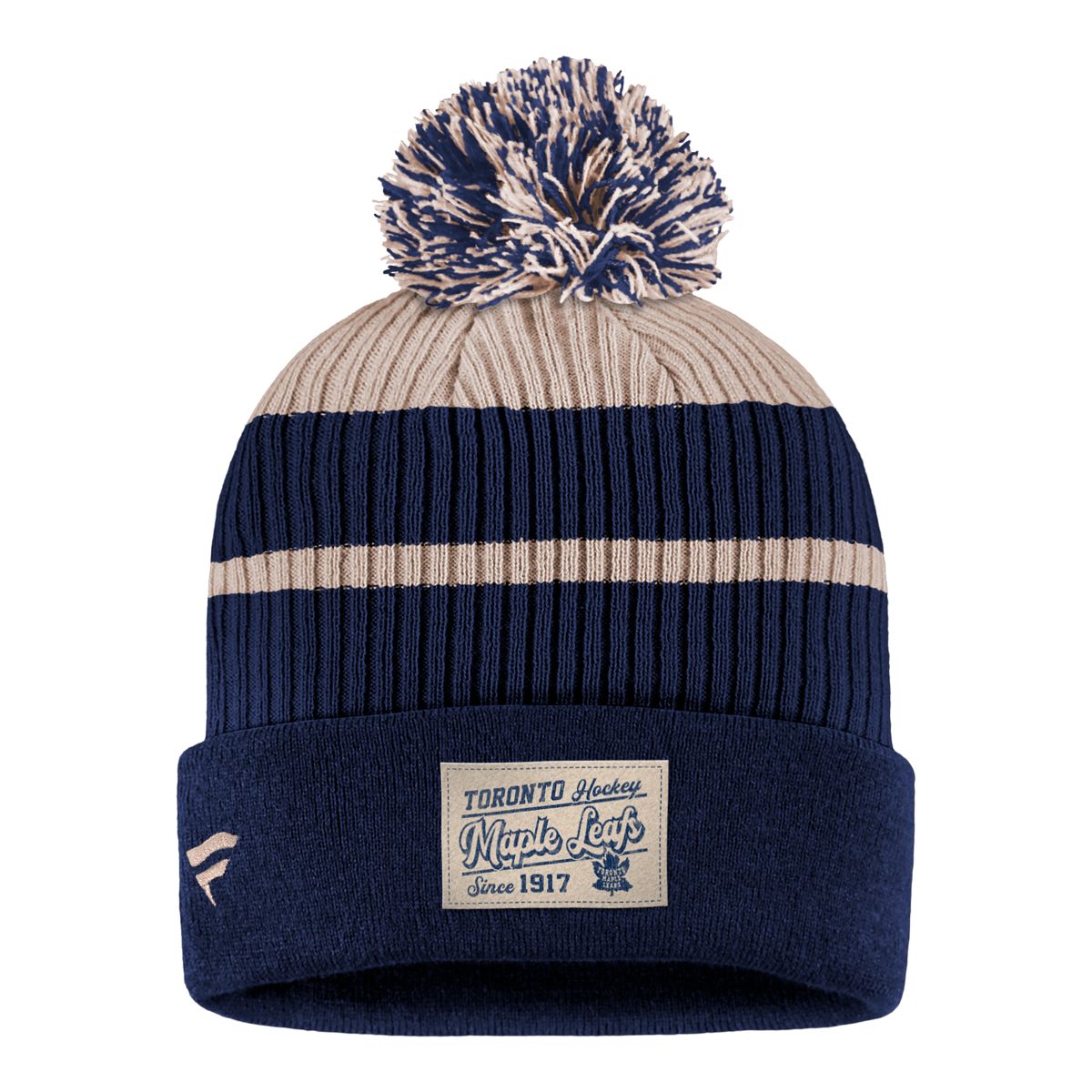 Toronto Maple Leafs Fanatics True Classics Pom Knit Hat, NHL, Hockey