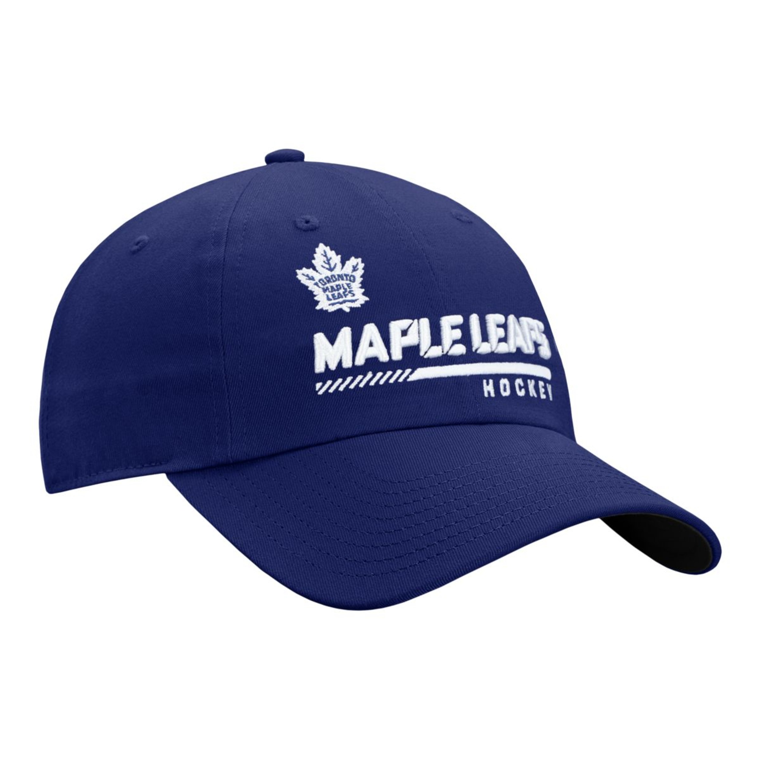 Toronto Maple Leafs Fanatics Authentic Pro Locker Room Unstructured Adjustable Hat, NHL, Hockey Front_Angled_Right