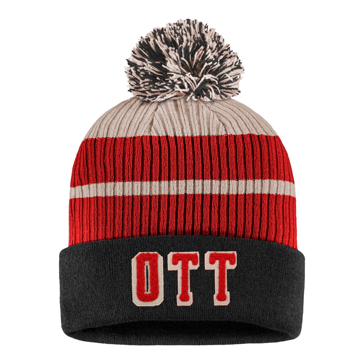 Ottawa Senators Fanatics True Classics Pom Knit Hat, NHL, Hockey