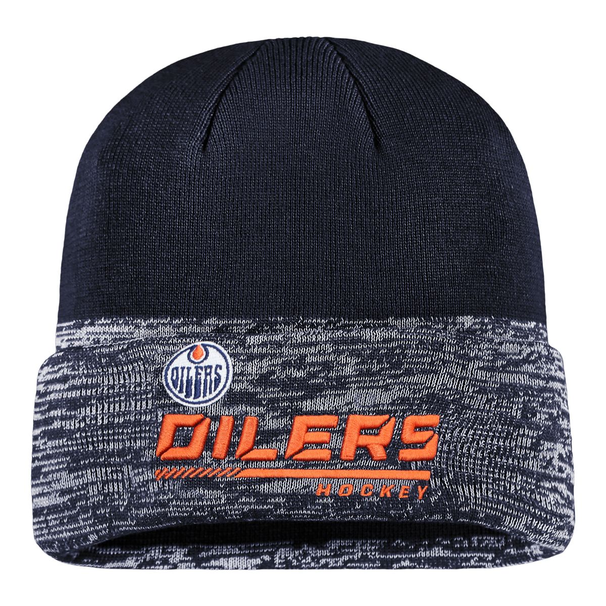 FANATICS Edmonton Oilers Fanatics Authentic Pro Locker Room Cuffed Knit Hat  NHL Hockey