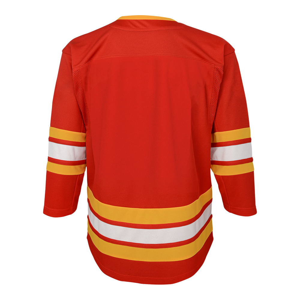 Calgary Flames Jersey Boys Extra Large White Red Shirt Hockey NHL Kids Youth