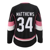 Girls Toronto Maple Leafs Auston Matthews Fashion Jersey Back_Flat