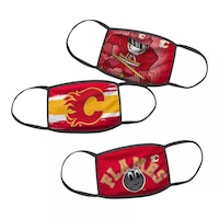 Child Calgary Flames Face Mask – Non-Medical 3 Pack Front_Flat