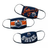 Girls' Edmonton Oilers Face Mask – Non-Medical 3 Pack Front_Flat
