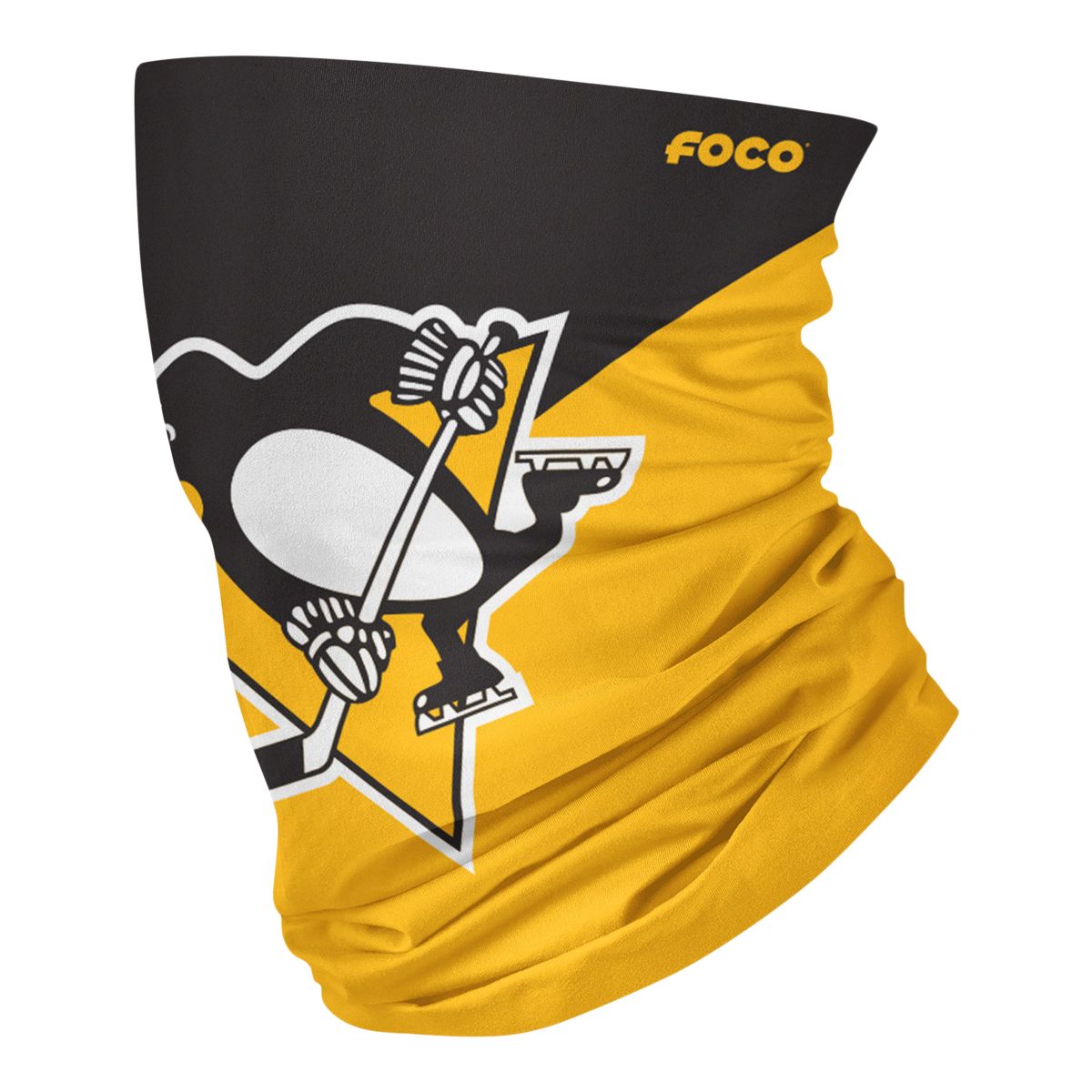 Pittsburgh Penguins Big Logo Double Layer Gaiter Front_Angled_Left