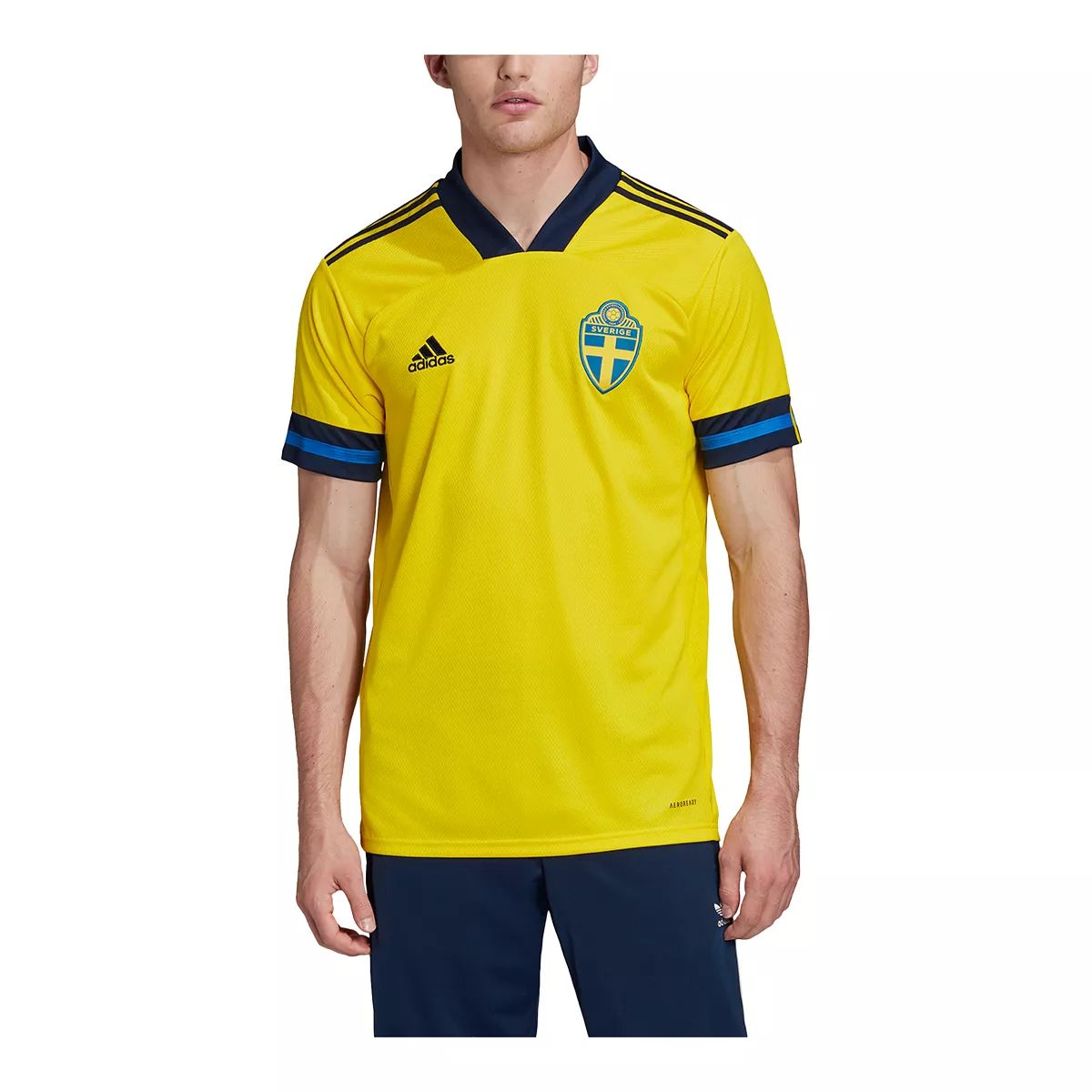 Sweden 2020 adidas Men's Replica Soccer Jersey, Football