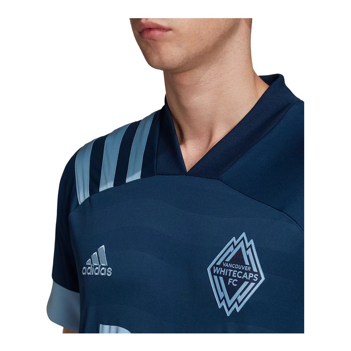 Youth adidas Navy Vancouver Whitecaps FC 2020 Wave Replica Jersey
