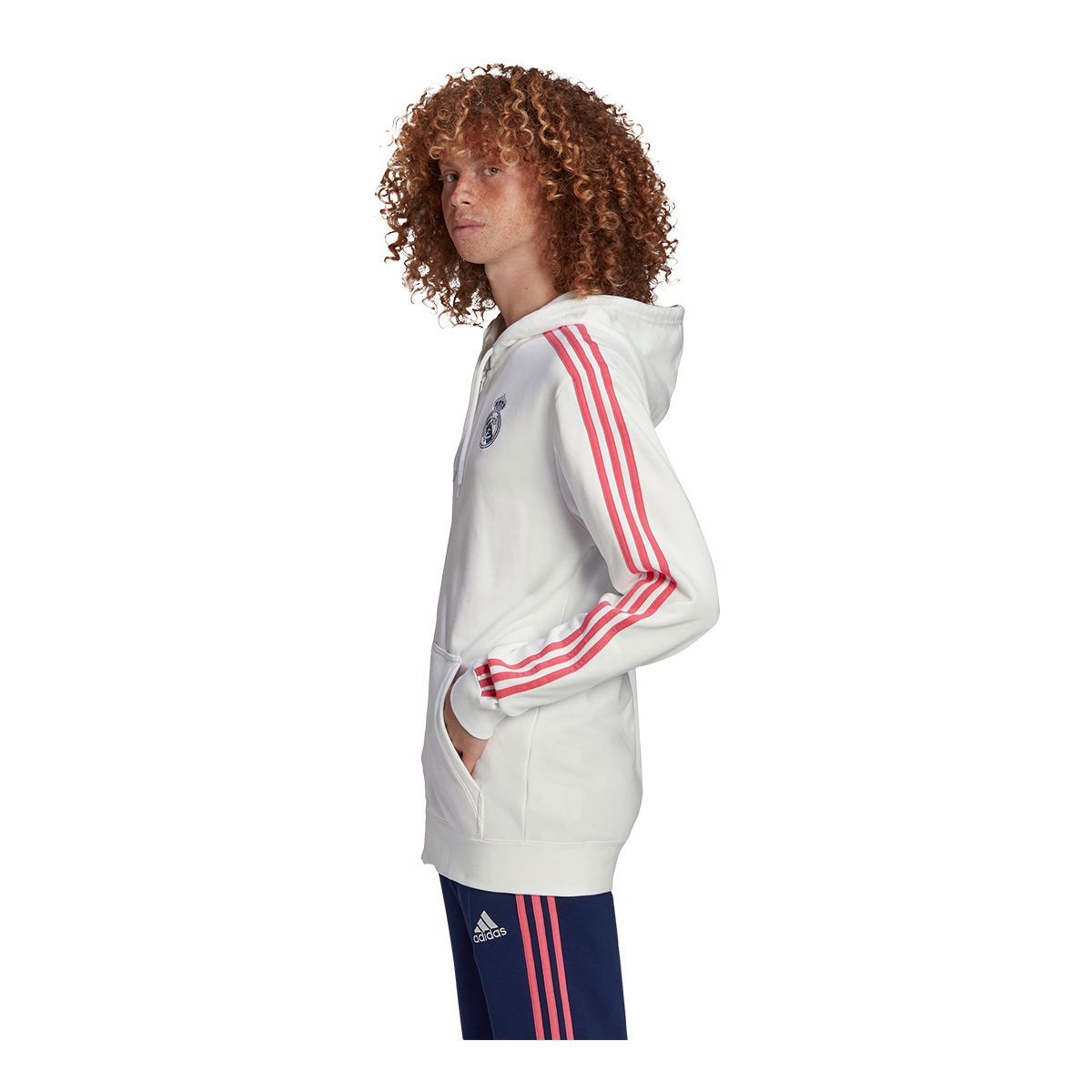 Real Madrid adidas 3-Stripe Full Zip Hoodie