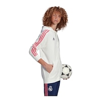Real Madrid adidas 3-Stripe Full Zip Hoodie Side_Right