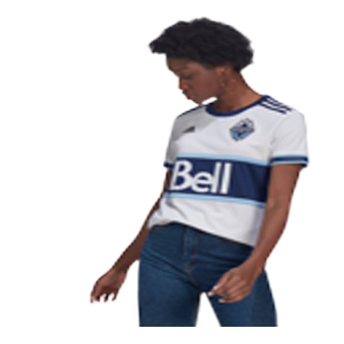T-shirt Unisexe Vancouver Whitecaps à Col Rond - Manches Courtes - Blanc - 100% Coton - Coupe Confortable