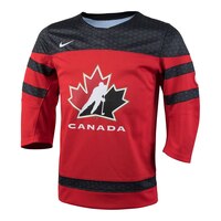 Team Canada Kids' Replica Red Hockey Jersey Front_Angled_Left