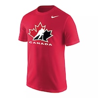 Team Canada Nike Men's Core Cotton T Shirt Front_Three_Fourths_Angled_Left