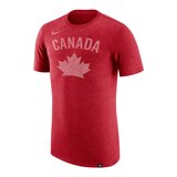 Team Canada Nike Men's Alternate Tri Blend T Shirt Front_Three_Fourths_Angled_Left