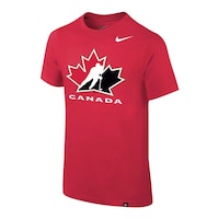 Youth Team Canada Nike Core Cotton T Shirt Front_Three_Fourths_Angled_Left