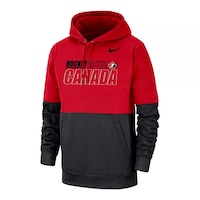 Team Canada Nike Men's Therma Pullover Hoodie Front_Three_Fourths_Angled_Left