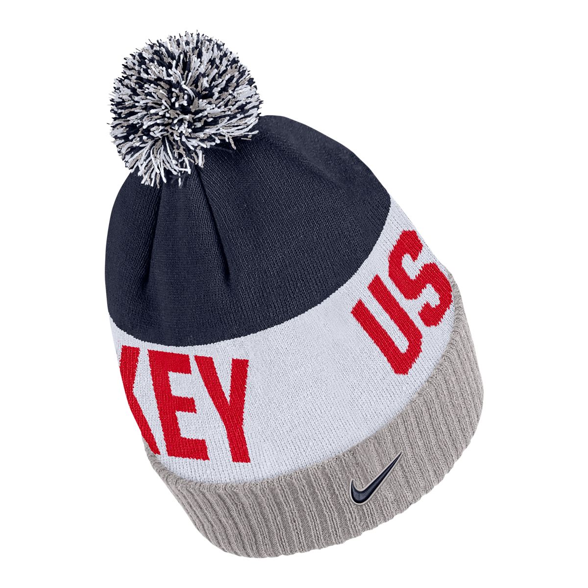 USA Nike Knit Pom Beanie Overhead_Plunge