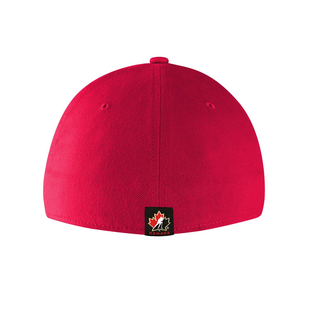Team Canada Nike Kids' Dri-FIT Swoosh Flex Hat, IIHF, Hockey Back_Flat
