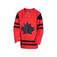 Youth Team Canada 2022 Olympic Nike Replica Jersey Front_Angled_Left