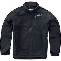Columbia Men's Ascender™ Softshell Durable Water-Resistant Jacket Front_Flat