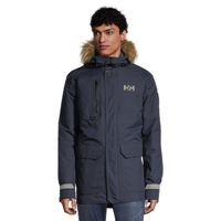 Helly Hansen Men's Svalbard Winter Parka/Jacket, Long, Insulated Synthetic, Hooded, Water Repellent Front_Flat