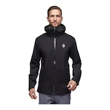 Black Diamond Men's Stormline Rain Jacket Front_Flat