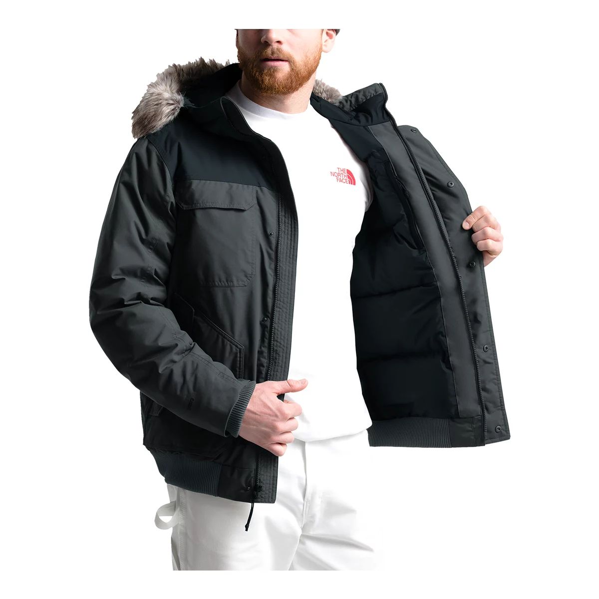 The North Face Men's Gothan III Winter Jacket, Short, Insulated Down, Hooded, Breathable