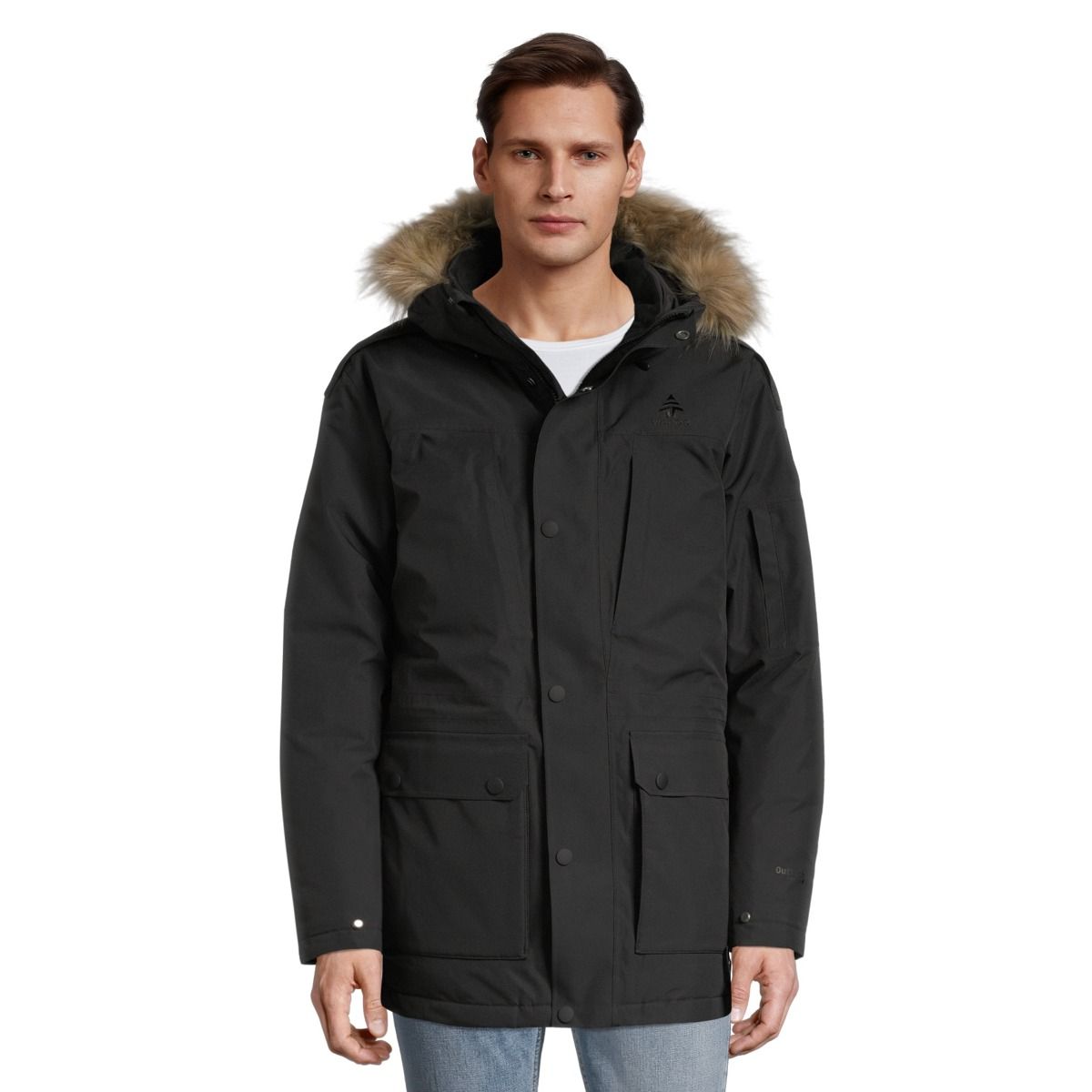 Woods Men's Avens Winter Parka/Jacket  Long Insulated Hooded Waterproof