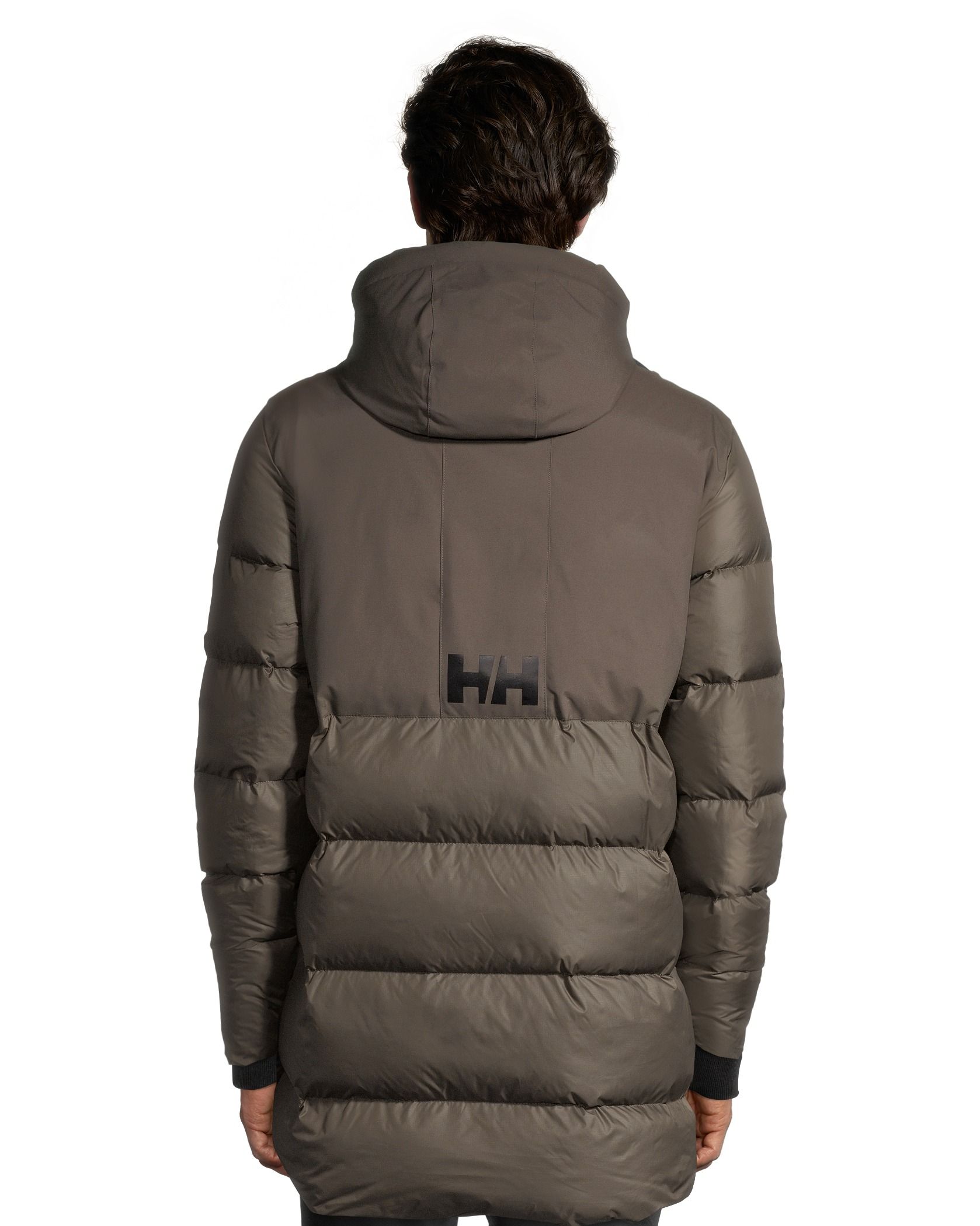 Helly Hansen Men's Active Puffer Winter Jacket, Long, Insulated Synthetic, Hooded