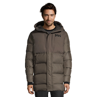 Helly Hansen Men's Active Puffer Winter Jacket, Long, Insulated Synthetic, Hooded Front_Flat