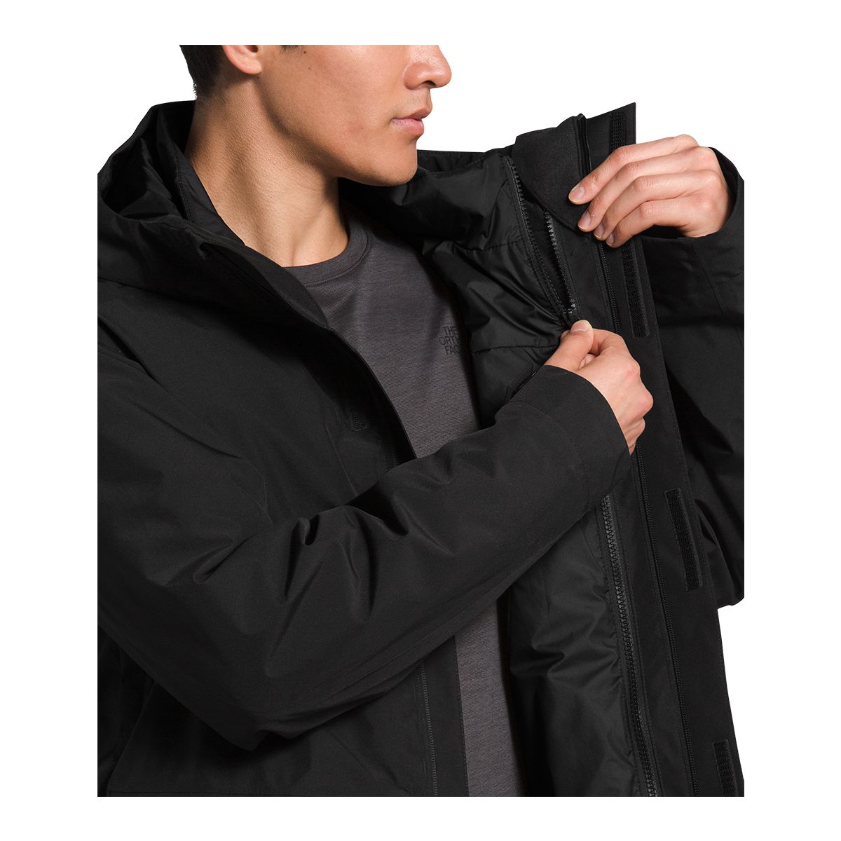 The North Face Men's Clement Triclimate® Winter Ski Jacket, Down Insulated, Hooded