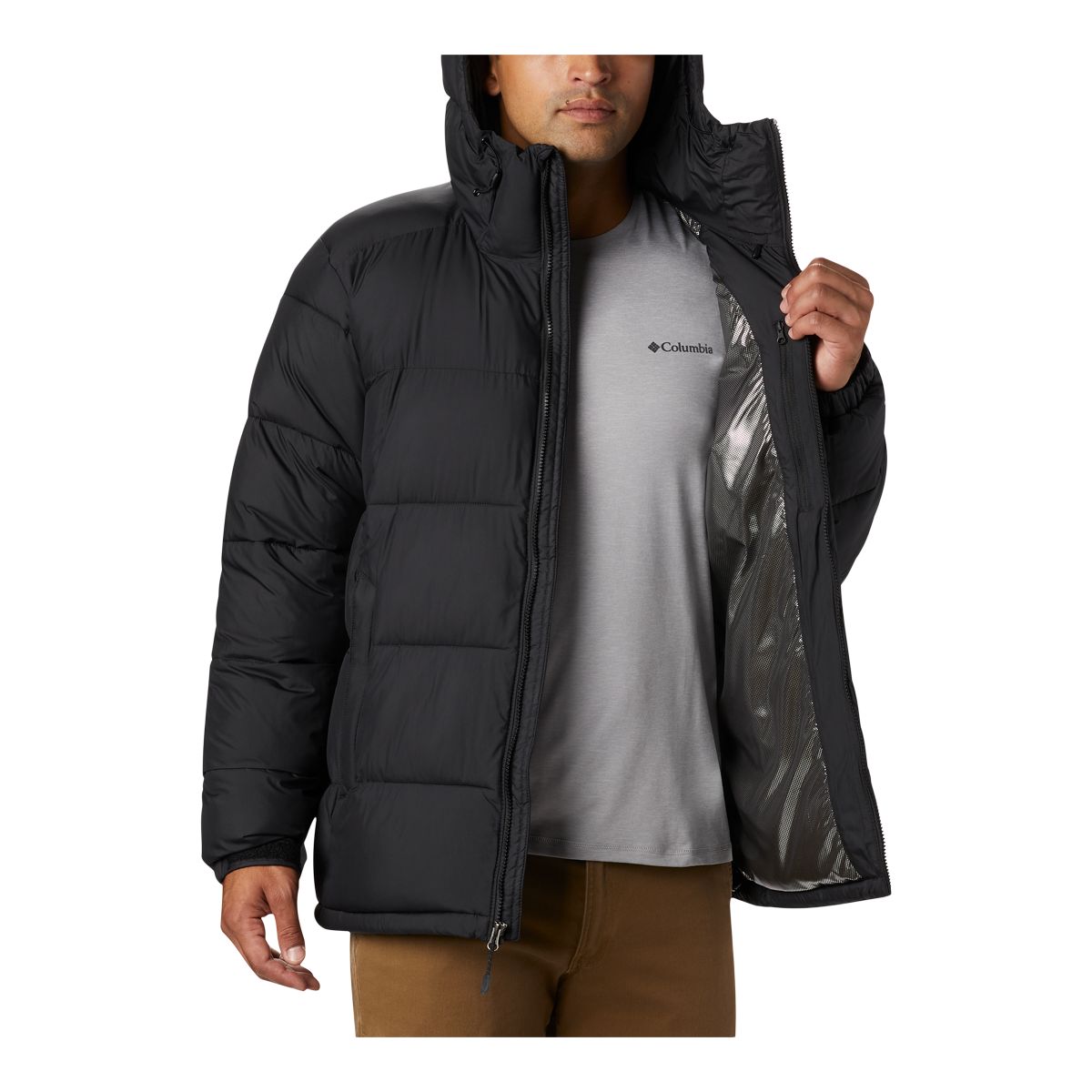 Columbia Men's Pike Lake Puffer Winter Jacket, Short, Insulated