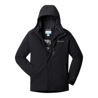 Columbia Men's District Winter Ski Jacket, Insulated, Hooded, Waterproof, Breathable Front_Flat