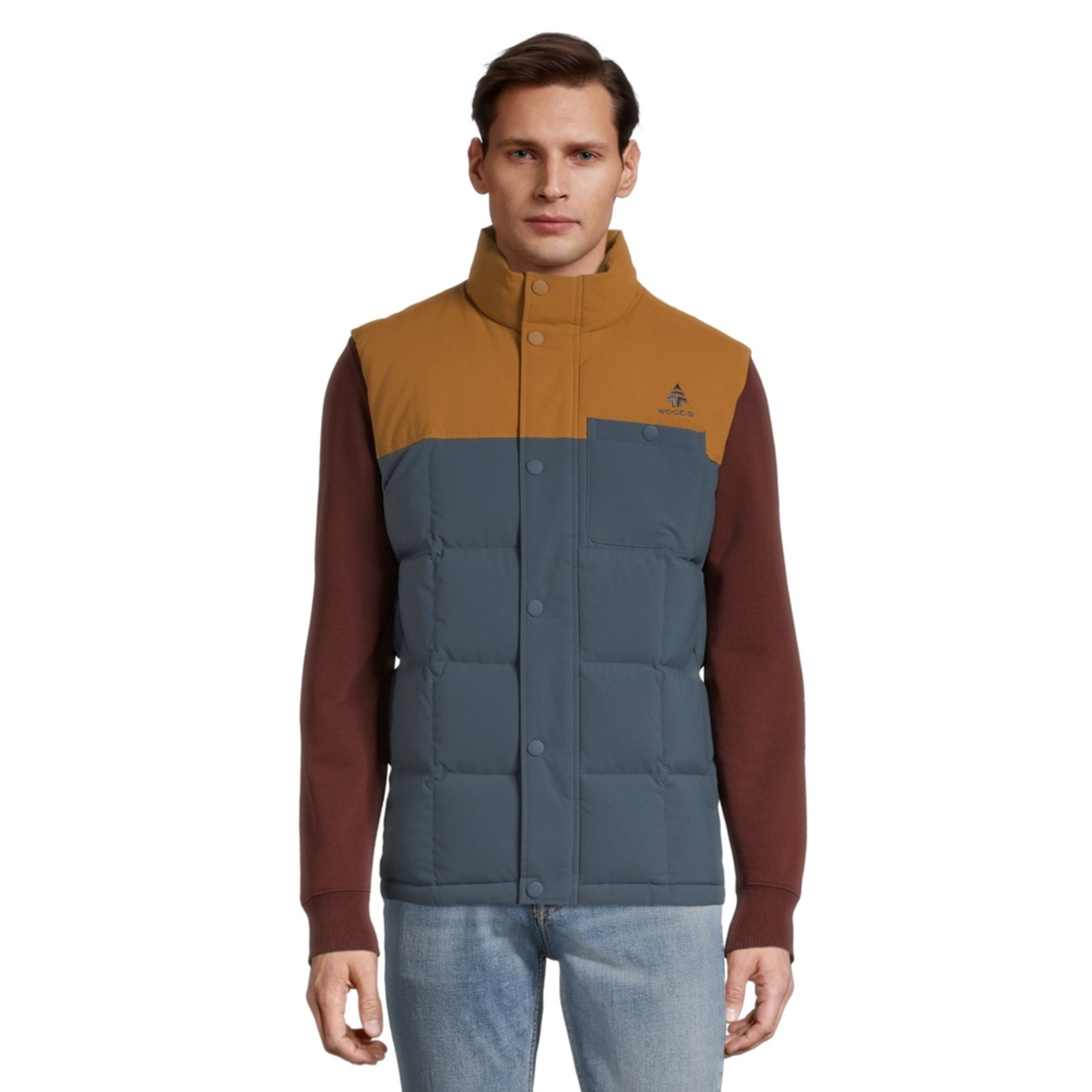 Woods Men's Adrian Down Vest Front_Flat