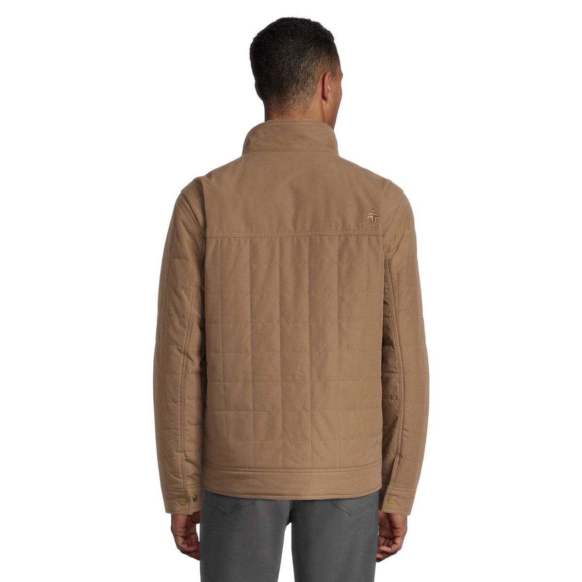 Woods Men's Clarke Quilted Spring/Fall Jacket, Short, Insulated Synthetic, Canvas