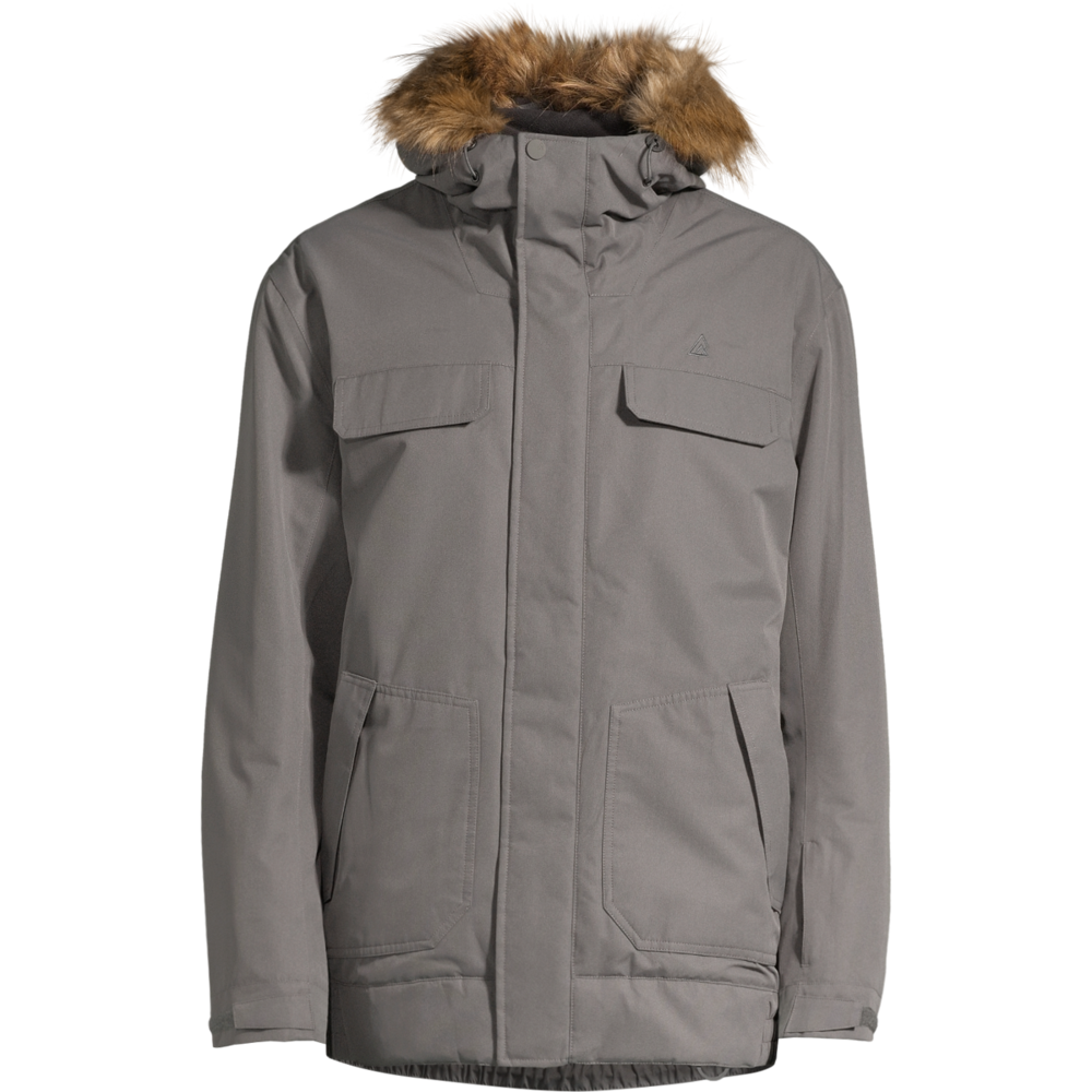 Ripzone Men's Sparwood Winter Ski Jacket, Long, Insulated Synthetic, Hooded, Waterproof