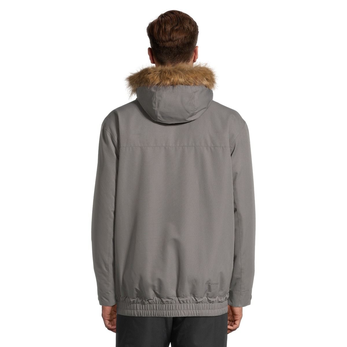 Ripzone Men's Sparwood Winter Ski Jacket, Long, Insulated Synthetic, Hooded, Waterproof