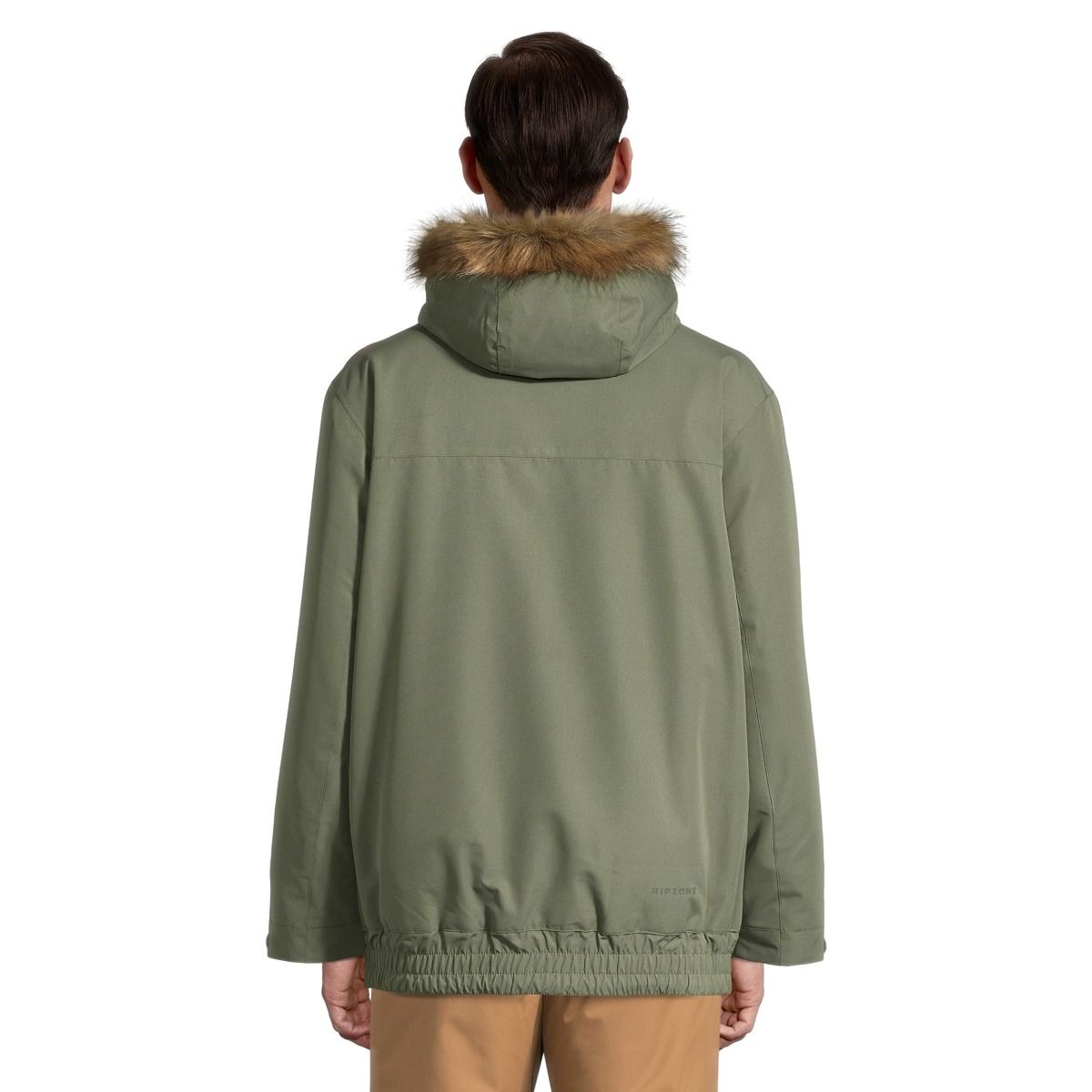 Ripzone Men's Sparwood Winter Ski Jacket, Long, Insulated Synthetic, Hooded, Waterproof