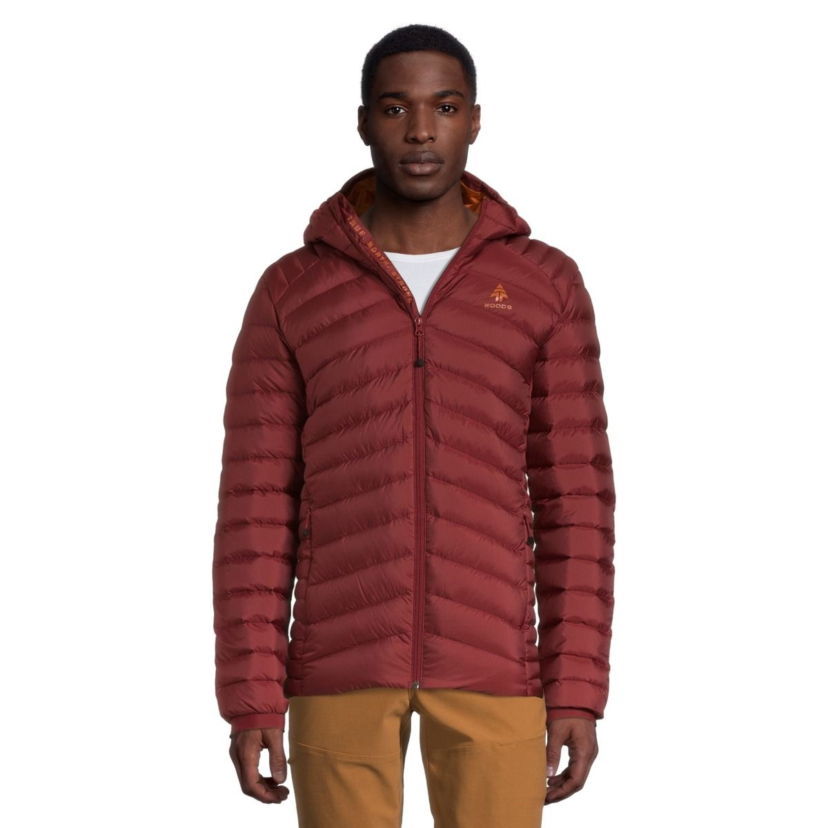 Hooded down outlet puffer jacket