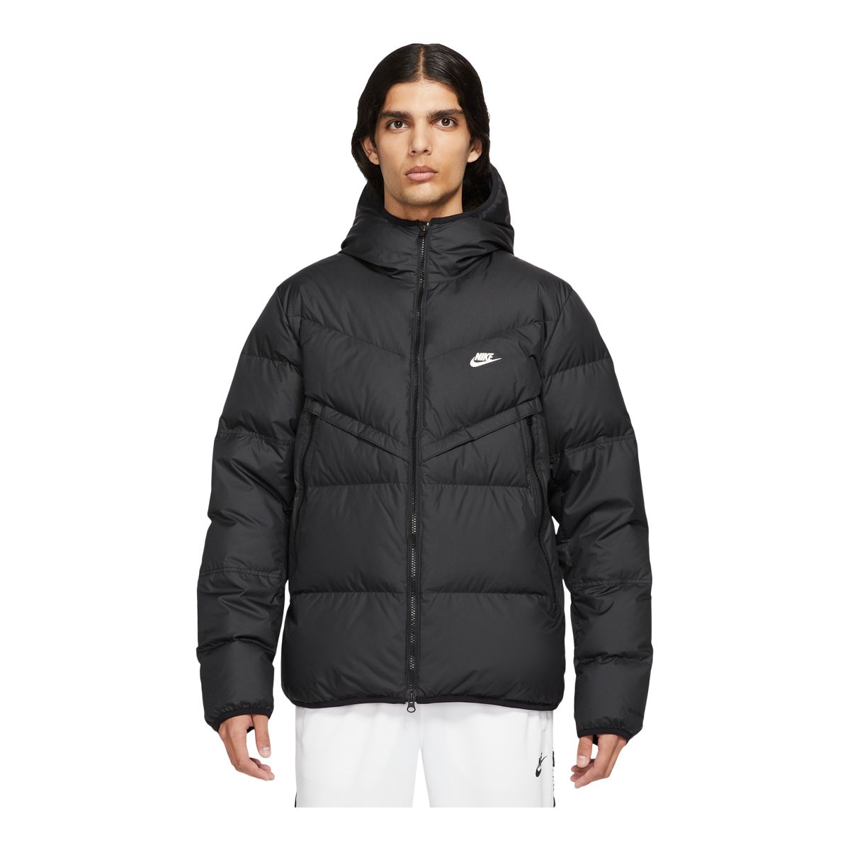 Nike Men's Storm-FIT Windrunner Winter Jacket  Short Insulated Down Hooded Lightweight