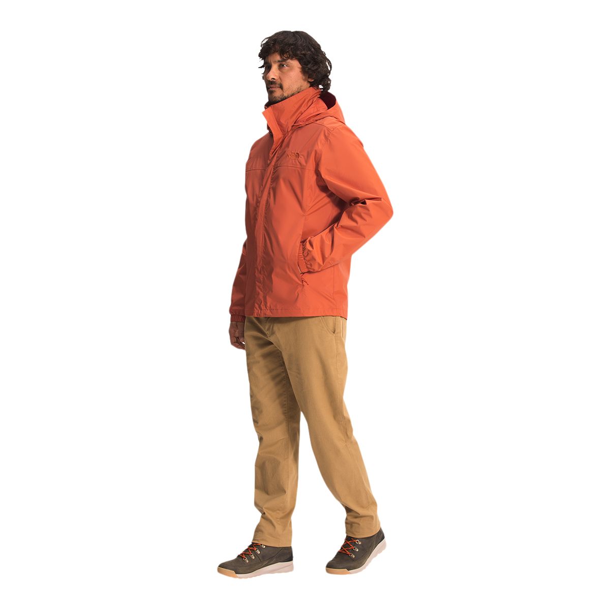 The North Face Men's Resolve 2L Hooded Rain Jacket, Waterproof, Packable, Shell, Windbreaker